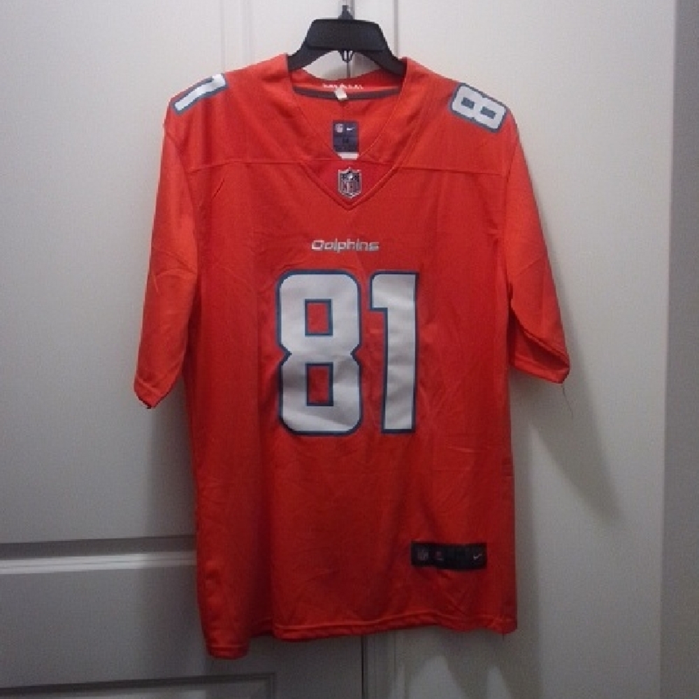 NFL Orange Dolphins Jersey # 88. McDuffie